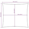 Parasole a Vela Quadrata Tessuto Oxford 7×7 m Blu - Image 213 of 250