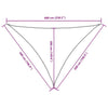 Parasole a Vela Oxford Triangolare 5×5×6 m Bianco - Image 188 of 250