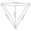 Parasole a Vela Triangolare 4×4×4 m in Tessuto PU Oxford, Bianco - Image 108 of 250