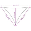Parasole a Vela Oxford Triangolare 5×5×6 m Bianco - Image 202 of 250