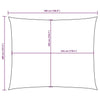 Parasole a Vela Oxford 3,5×5 m Rettangolare Verde Scuro - Image 239 of 250