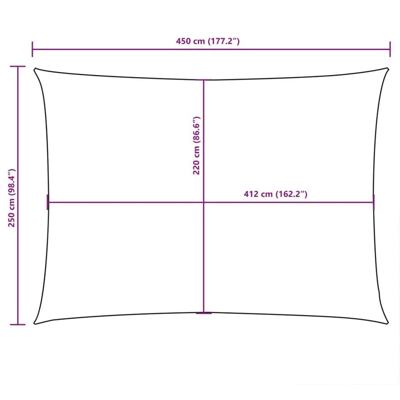 Parasole Vela Oxford Rettangolare 2,5×4,5 m Blu - Image 201 of 249