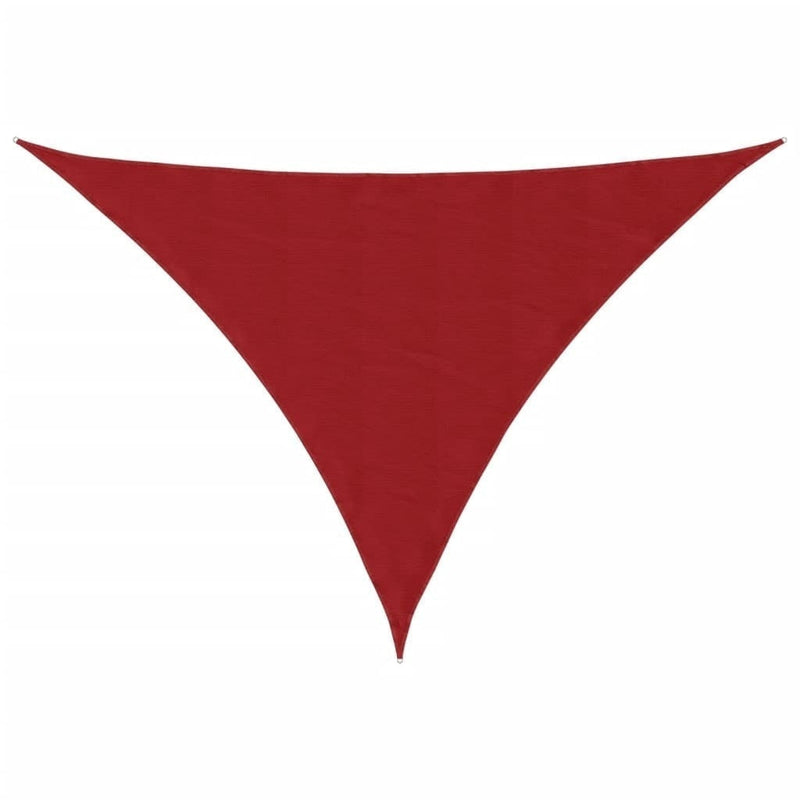 Parasole a Vela Triangolare in Tessuto Oxford Rivestito in PU 3×4×4 m Rosso - Image 175 of 250