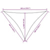 Parasole a Vela Oxford Triangolare 5×6×6 m Blu - Image 203 of 250