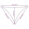 Parasole a Vela Oxford Triangolare 5×6×6 m Blu - Image 206 of 250