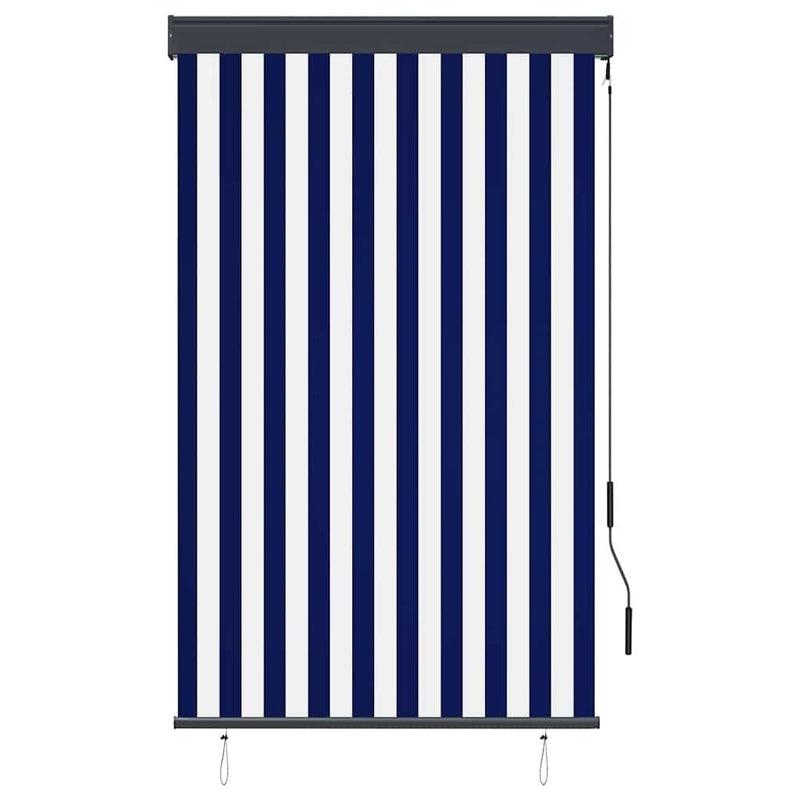 Tenda a Rullo per Esterni 100×250 cm Blu e Bianca - Image 150 of 250
