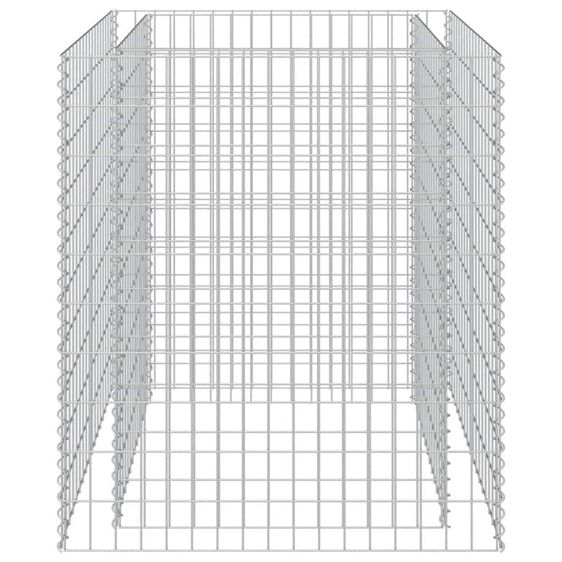 Gabbione Letto Rialzato in Acciaio Zincato 90×90×100 cm Argento - Image 123 of 250
