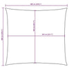 Vela Parasole Quadrata in Tela Oxford 6×6 m Crema - Image 201 of 222