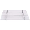 vidaXL Door Awning, 3 mm Polycarbonate, 120x90 cm, Silver and Transparent - Image 57 of 250