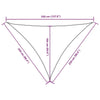 Parasole a Vela in Tessuto Oxford Triangolare 2,5×2,5×3,5 m Verde Scuro - Image 62 of 250
