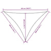 Parasole a Vela Oxford Triangolare 3×3×4,24 m Bianco - Image 183 of 250
