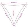 Parasole a Vela Triangolare in Tessuto Oxford Rivestito PU 6×6×6 m Antracite - Image 188 of 250