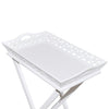 Tavolino Laterale con Vassoio Removibile Altezza 72,5 cm Bianco - Image 95 of 250