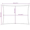 Parasole a Vela in Tessuto Oxford Rettangolare 3×4,5 m Crema - Image 229 of 250
