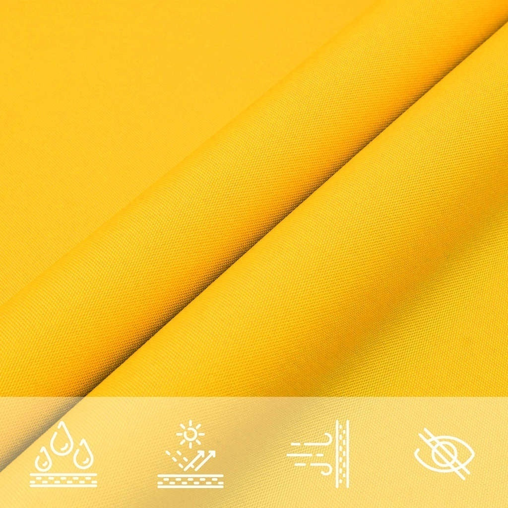 Parasole a Vela in Tessuto Oxford Rivestito PU Quadrato 6×6 m Giallo - Image 115 of 250