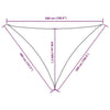 Parasole a Vela Triangolare Oxford rivestito in PU 4×5×5 m Nero - Image 196 of 250