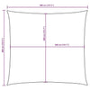 vidaXL Oxford Fabric Sun Shade Sail 4x4 m Brown - Image 221 of 250
