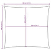 vidaXL Oxford Fabric Sun Shade Sail 4x4 m Brown - Image 246 of 250