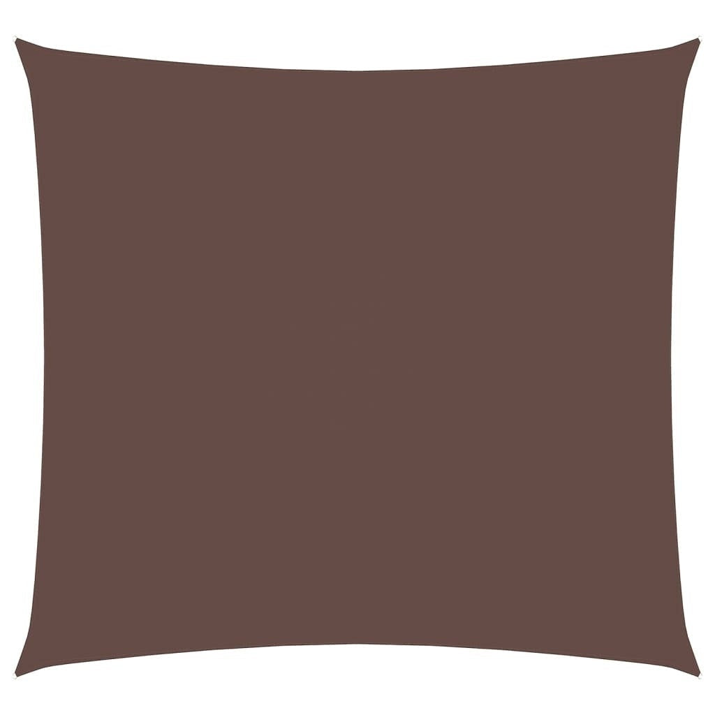 vidaXL Oxford Fabric Sun Shade Sail 4x4 m Brown - Image 216 of 250
