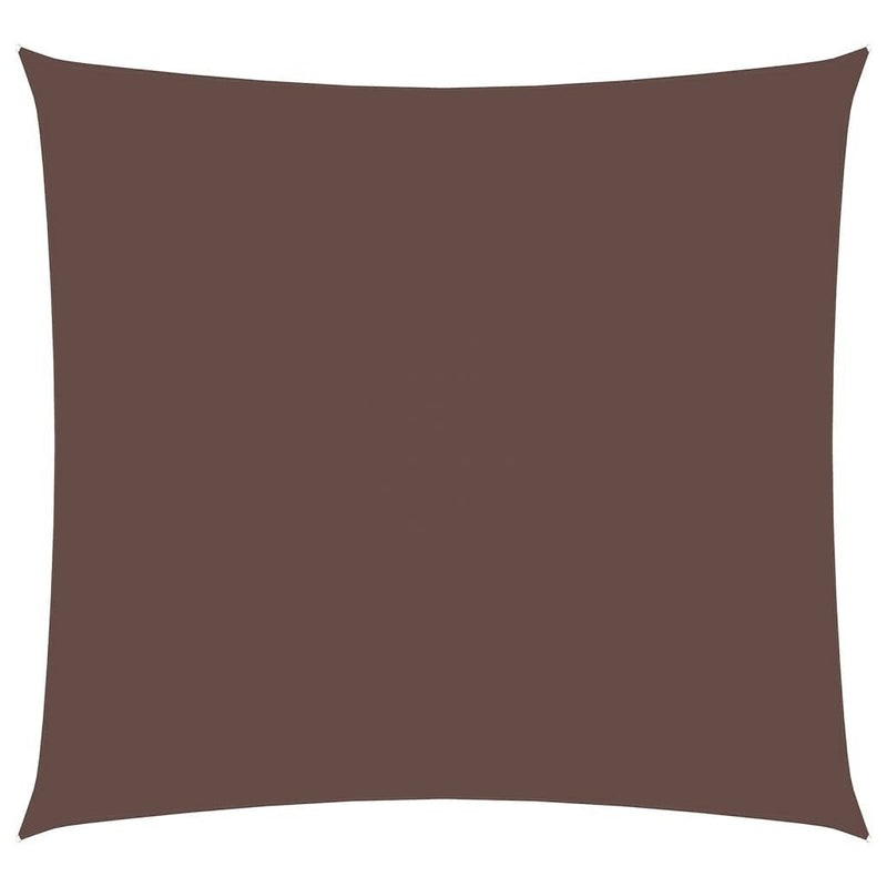 vidaXL Oxford Fabric Sun Shade Sail 4x4 m Brown - Image 216 of 250