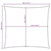 vidaXL Vela parasol cuadrada de tejido Oxford con revestimiento de PU 3x3 m Antracita - Image 123 of 250
