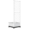 Fioriera da Giardino con Graticcio in PP 40×40×121,5 cm Bianco - Image 118 of 250