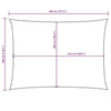 vidaXL Oxford Fabric Sail Shade 3 x 4.5 m Taupe Gray - Image 120 of 250