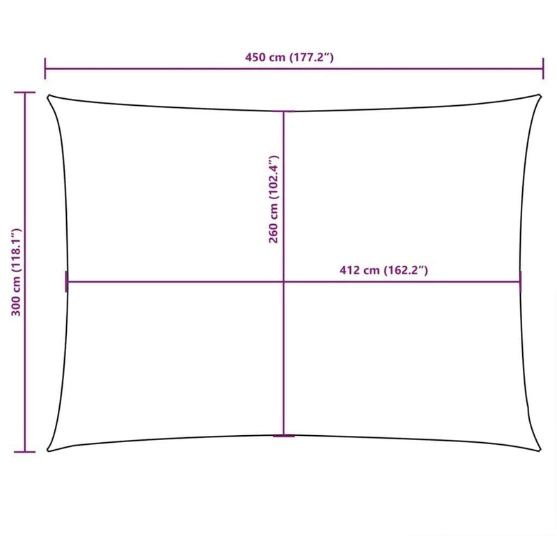 vidaXL Oxford Fabric Sail Shade 3 x 4.5 m Taupe Gray - Image 122 of 250