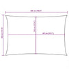 Toldo Vela Rectangular vidaXL de Tejido Oxford Revestido de PU 3,5x5 m Marrón - Image 124 of 222
