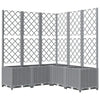 vidaXL Garden Planter with Trellis, PP, 120x40x136cm, Light Grey - Image 107 of 248
