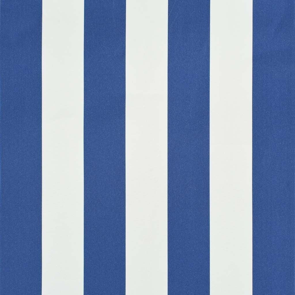 vidaXL Retractable Awning, Steel and Polyester, 150x150 cm, Blue and White - Image 230 of 250