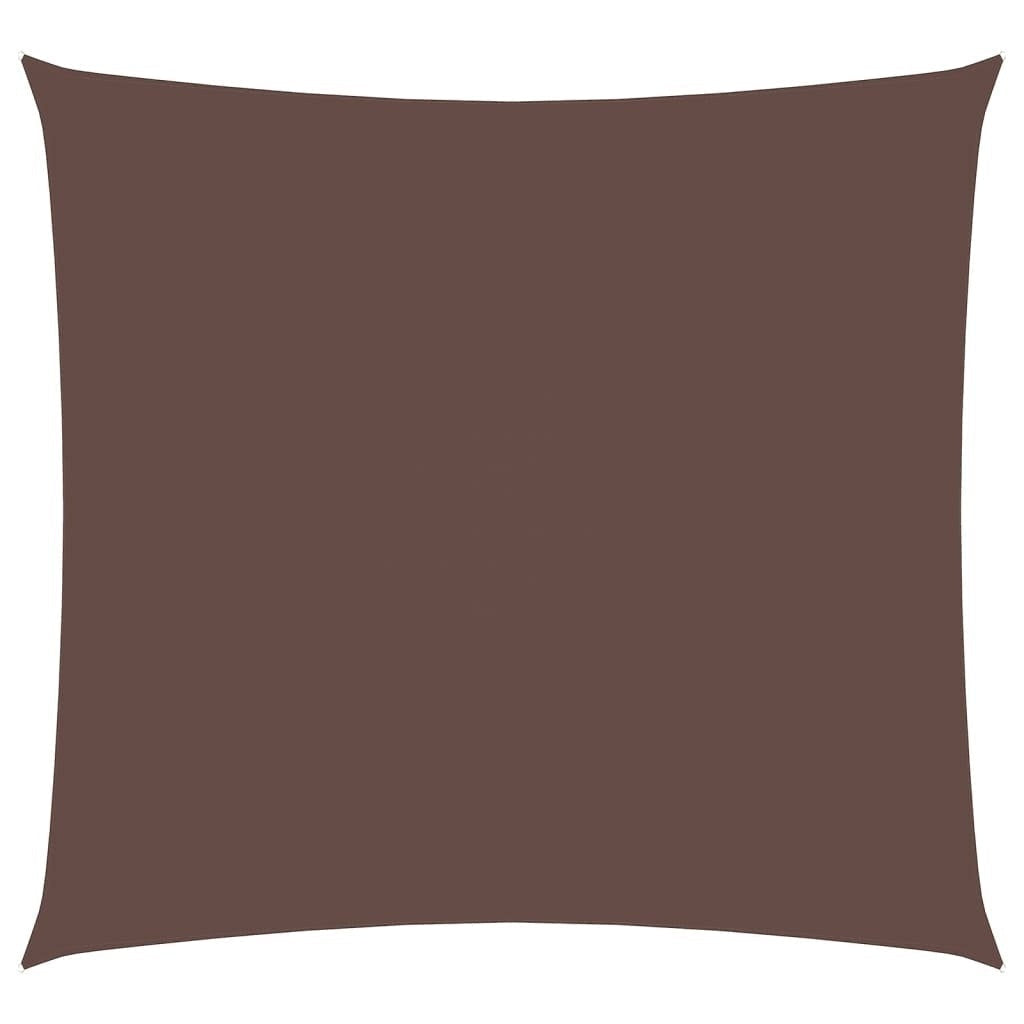 vidaXL Oxford Fabric Sun Shade Sail 4x4 m Brown - Image 250 of 250