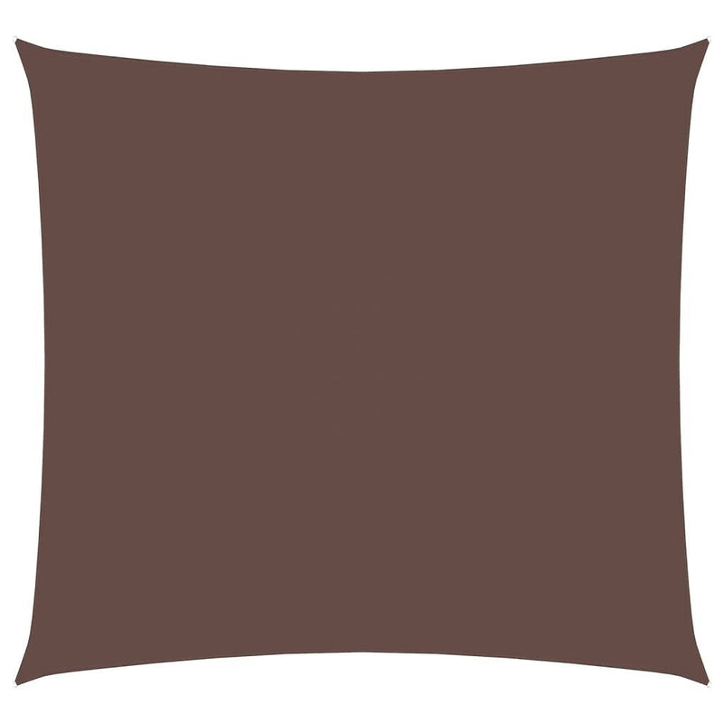 vidaXL Oxford Fabric Sun Shade Sail 4x4 m Brown - Image 250 of 250