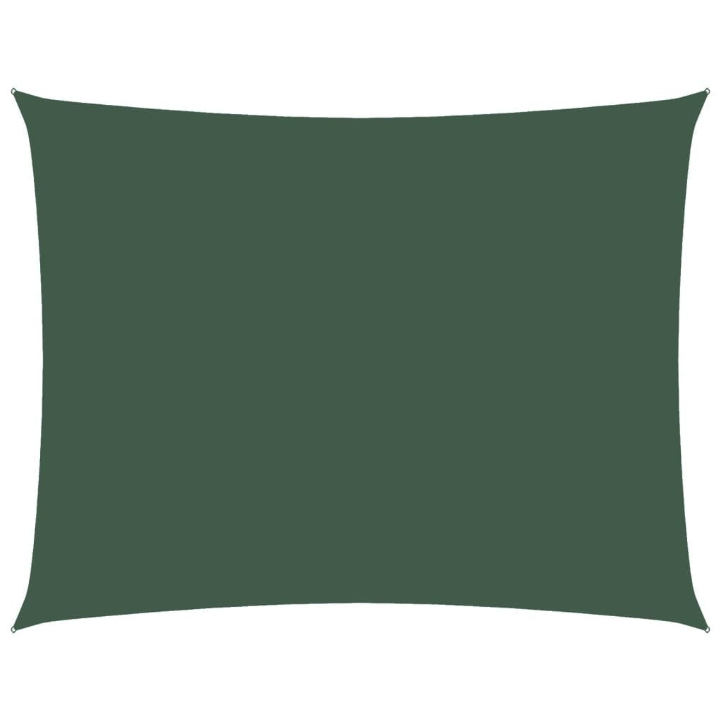 Parasole a Vela in Tessuto Oxford 2,5×3,5 m Verde Scuro - Image 201 of 250