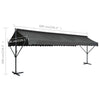 Tenda Parasole con Piedistallo 600×300×300 cm Antracite - Image 153 of 250