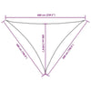 Parasole a Vela Oxford Triangolare 5×5×6 m Bianco - Image 250 of 250