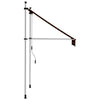 vidaXL Manual Retractable Awning, 100 cm Width, Orange and Brown - Image 157 of 250