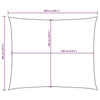 Parasole a Vela Oxford Rettangolare 4×6 m Arancione - Image 230 of 250