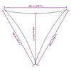 Parasole a Vela Oxford Triangolare 5×5×5 m Nero - Image 94 of 250