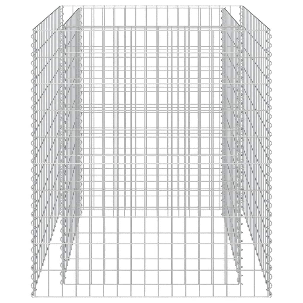 Gabbione Letto Rialzato in Acciaio Zincato 90×90×100 cm Argento - Image 156 of 250