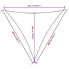 Parasole a Vela Triangolare in Tessuto Oxford Rivestito PU 6×6×6 m Antracite - Image 247 of 250