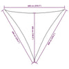 Parasole a Vela Triangolare in Tessuto Oxford Rivestito PU 6×6×6 m Antracite - Image 249 of 250