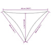 Parasole a Vela Oxford Triangolare 3×3×4,24 m Bianco - Image 225 of 250