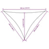 Parasole a Vela in Tessuto Oxford Triangolare 2,5×2,5×3,5 m Verde Scuro - Image 75 of 250