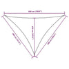 Parasole a Vela Triangolare Oxford rivestito in PU 4×5×5 m Nero - Image 248 of 250