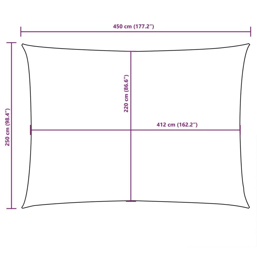 Parasole Vela Oxford Rettangolare 2,5×4,5 m Blu - Image 249 of 249