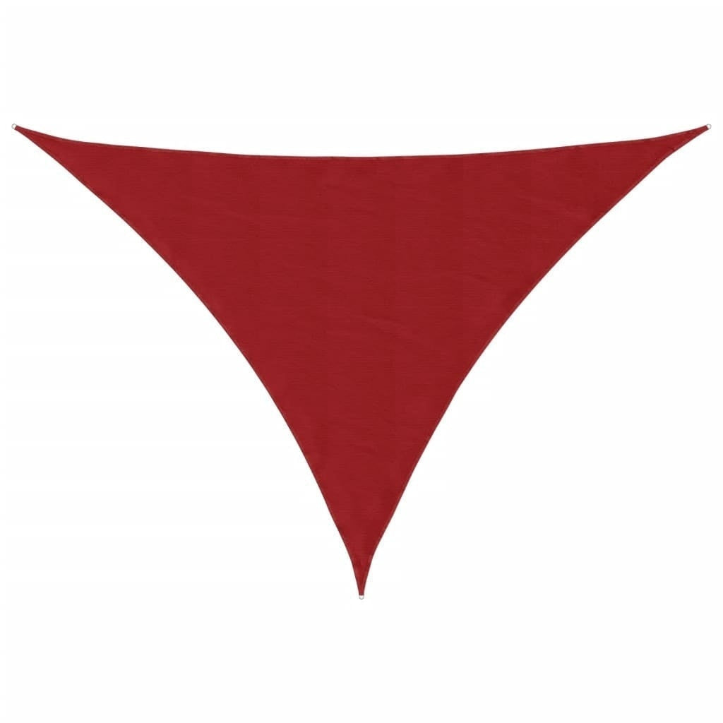 Parasole a Vela Triangolare in Tessuto Oxford Rivestito in PU 3×4×4 m Rosso - Image 207 of 250
