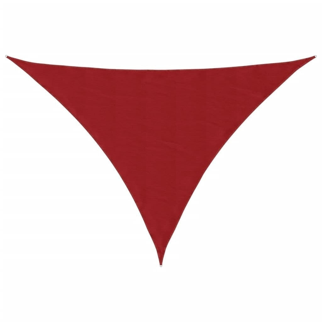 Parasole a Vela Triangolare in Tessuto Oxford Rivestito in PU 3×4×4 m Rosso - Image 218 of 250