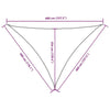Parasole a Vela Triangolare in Tessuto Oxford Rivestito in PU 3×4×4 m Rosso - Image 230 of 250