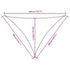 Parasole a Vela Triangolare in Tessuto Oxford Rivestito in PU 3×4×4 m Rosso - Image 244 of 250